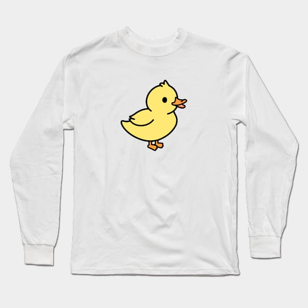 Duck Long Sleeve T-Shirt by littlemandyart